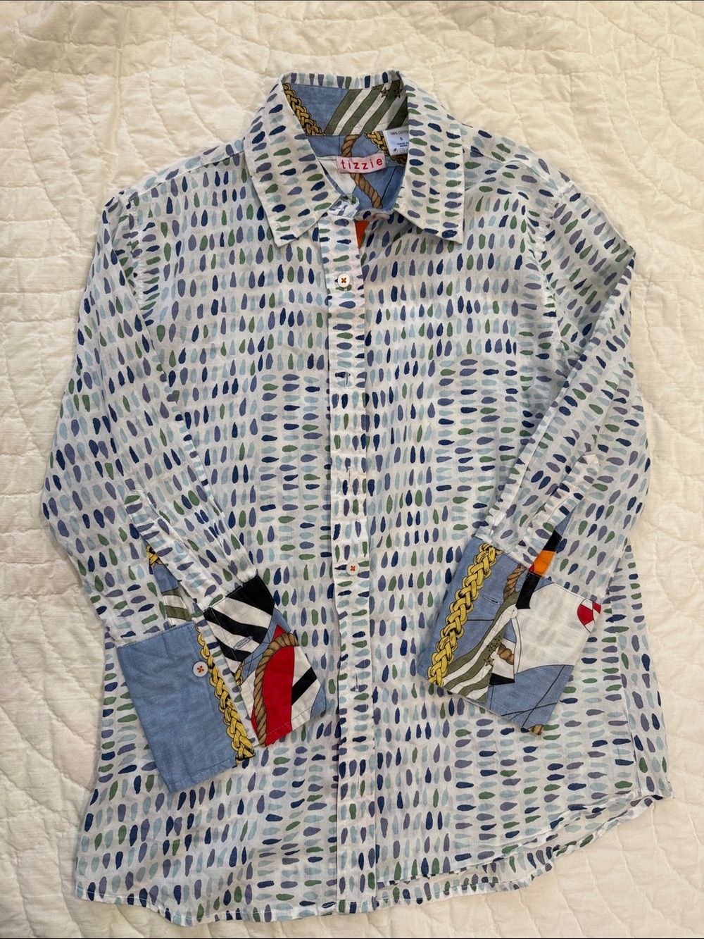 Women’s Tizzie/ Dizzie Lizzie 100% Cotton button down